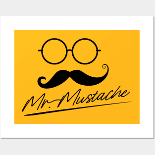 Mr. Mustache Posters and Art